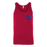 Canvas Unisex Tank WITH BLUE LOGO