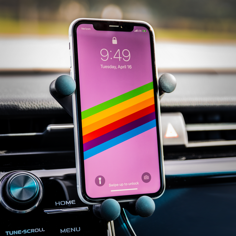 Personalized Gravitis - Wireless Car Charger WITH ORANGE LOGO