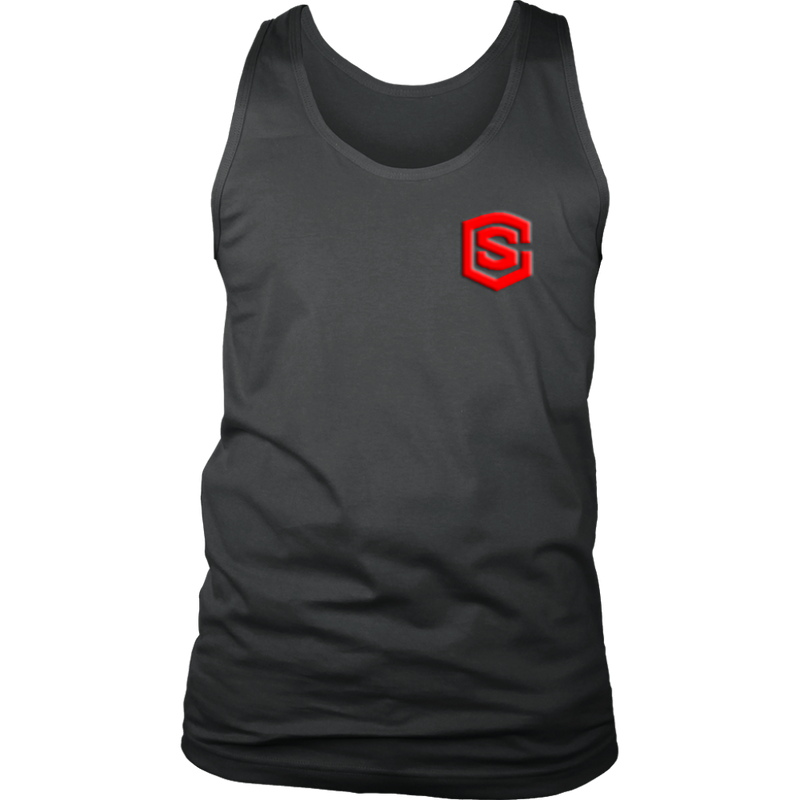 District Mens Tank WITH RED LOGO