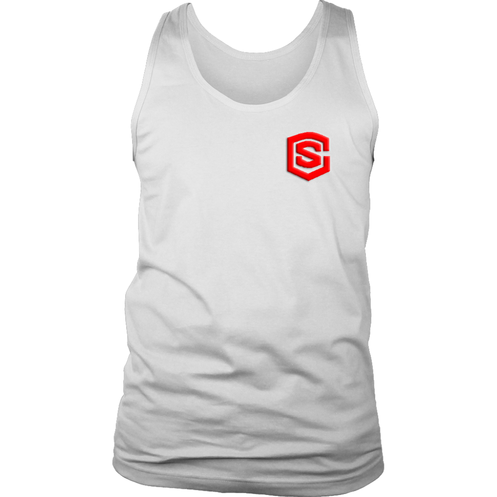 District Mens Tank WITH RED LOGO