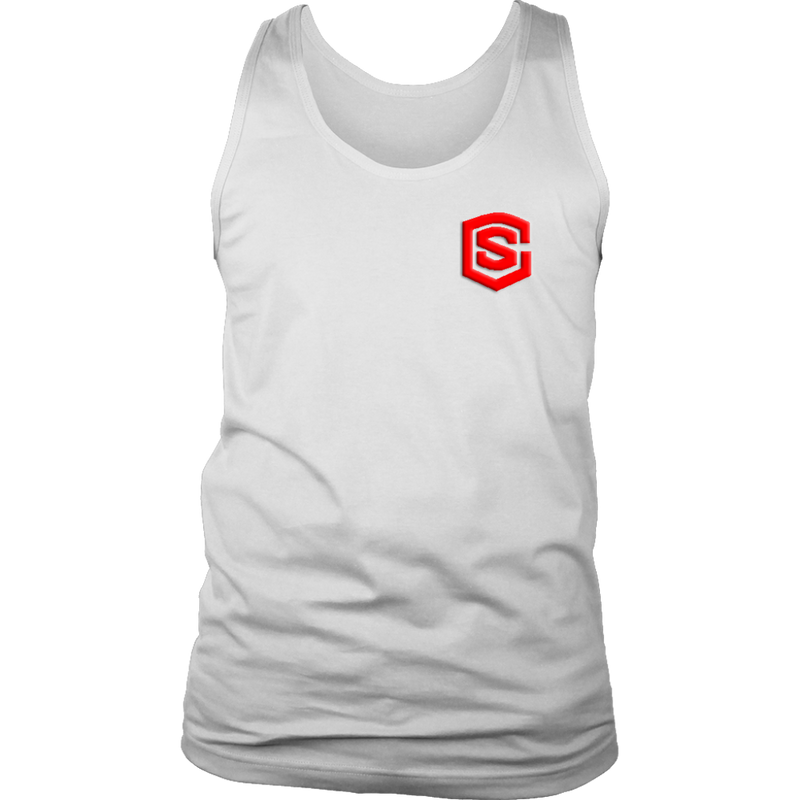 District Mens Tank WITH RED LOGO