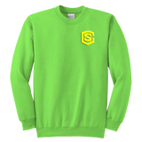 Youth Crewneck Sweatshirt WITH YELLOW  LOGO