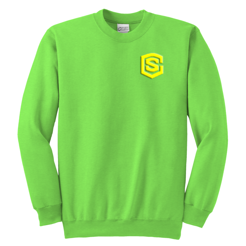Youth Crewneck Sweatshirt WITH YELLOW  LOGO