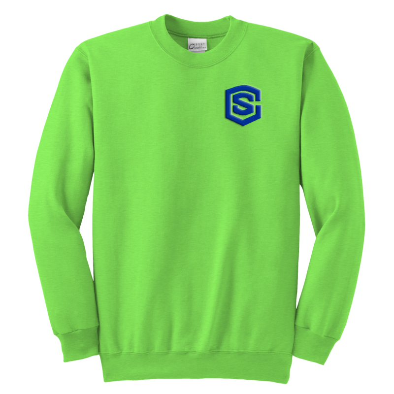 Youth Crewneck Sweatshirt WITH BLUE LOGO