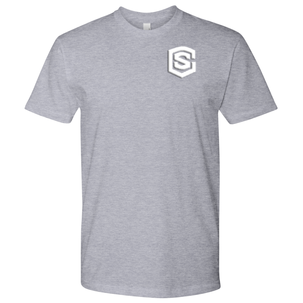 Next Level Mens Shirt WITH WHITE LOGO