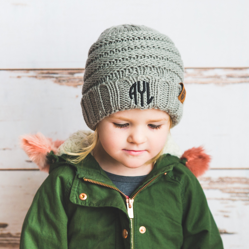 Monogram Kids Beanies