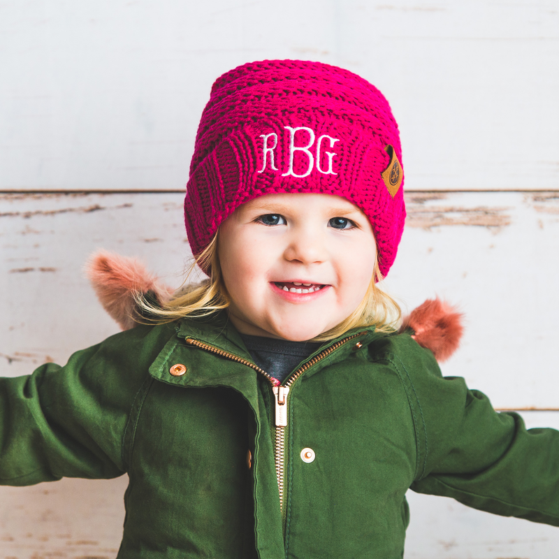 Monogram Kids Beanies