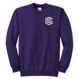 Youth Crewneck Sweatshirt WITH SILVER LOGO