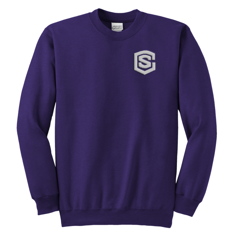 Youth Crewneck Sweatshirt WITH SILVER LOGO