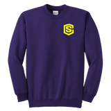 Youth Crewneck Sweatshirt WITH YELLOW  LOGO
