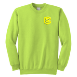 Youth Crewneck Sweatshirt WITH YELLOW  LOGO