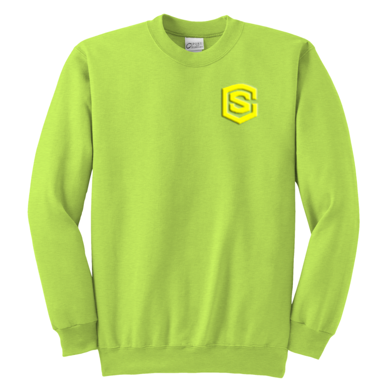 Youth Crewneck Sweatshirt WITH YELLOW  LOGO