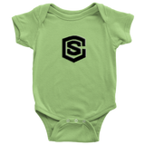 Baby Bodysuit WITH BLACK LOGO