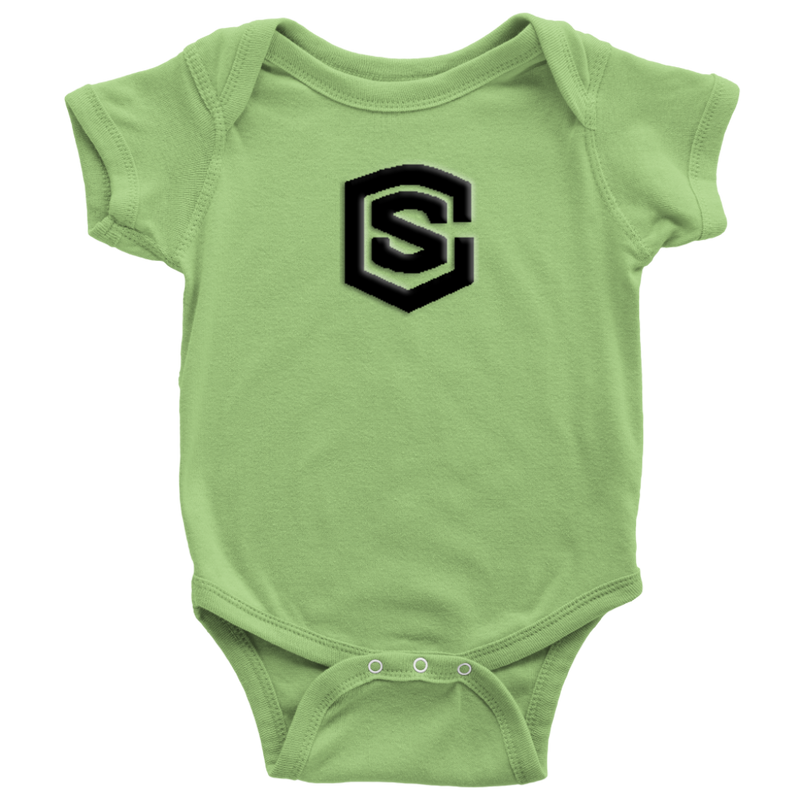 Baby Bodysuit WITH BLACK LOGO