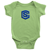 Baby Bodysuit WITH BLUE LOGO