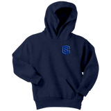 Youth Hoodie WITH BLUE  LOGO