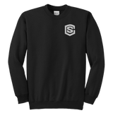 Youth Crewneck Sweatshirt WITH SILVER LOGO