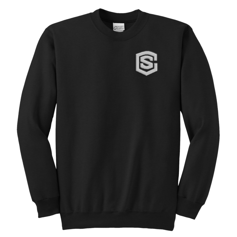Youth Crewneck Sweatshirt WITH SILVER LOGO