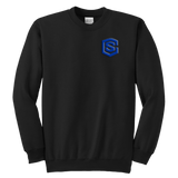 Youth Crewneck Sweatshirt WITH BLUE LOGO