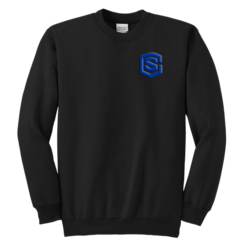 Youth Crewneck Sweatshirt WITH BLUE LOGO