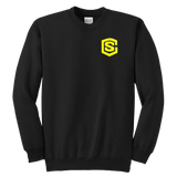 Youth Crewneck Sweatshirt WITH YELLOW  LOGO