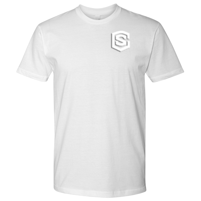 Next Level Mens Shirt WITH WHITE LOGO