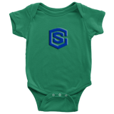 Baby Bodysuit WITH BLUE LOGO