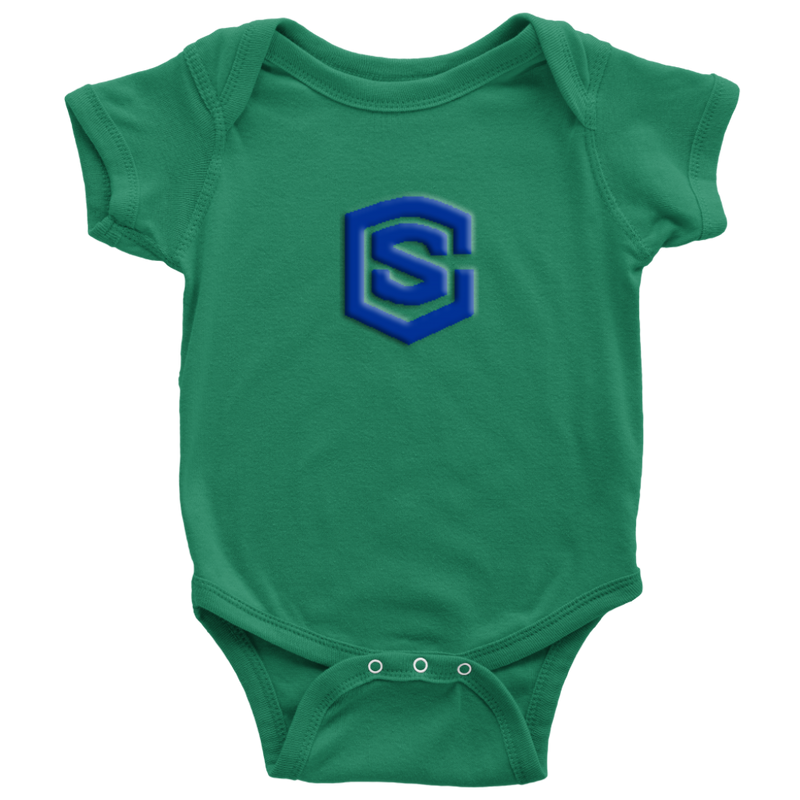 Baby Bodysuit WITH BLUE LOGO