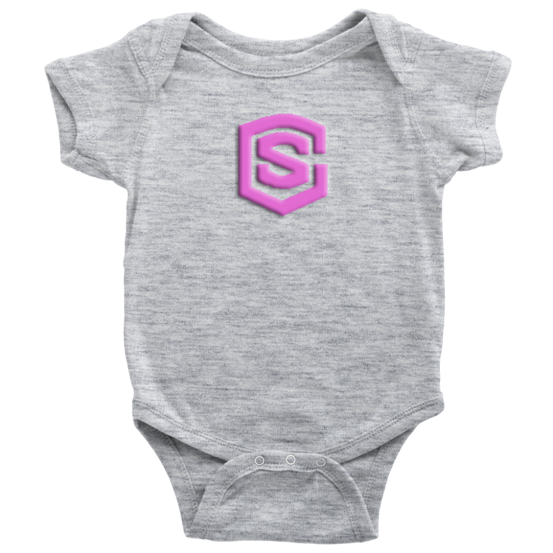 Baby Bodysuit WITH PINK LOGO