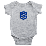 Baby Bodysuit WITH BLUE LOGO