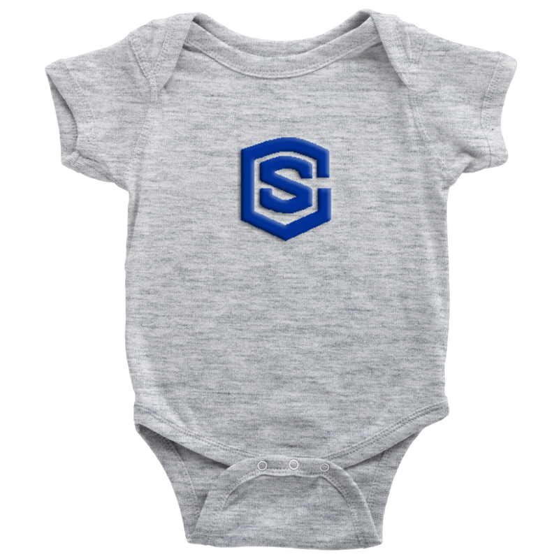 Baby Bodysuit WITH BLUE LOGO