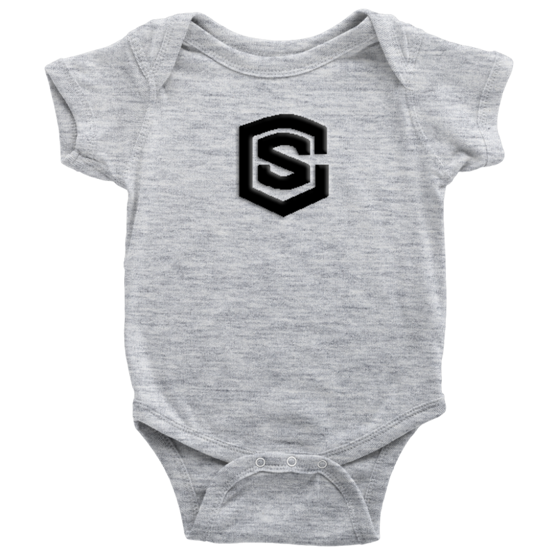 Baby Bodysuit WITH BLACK LOGO