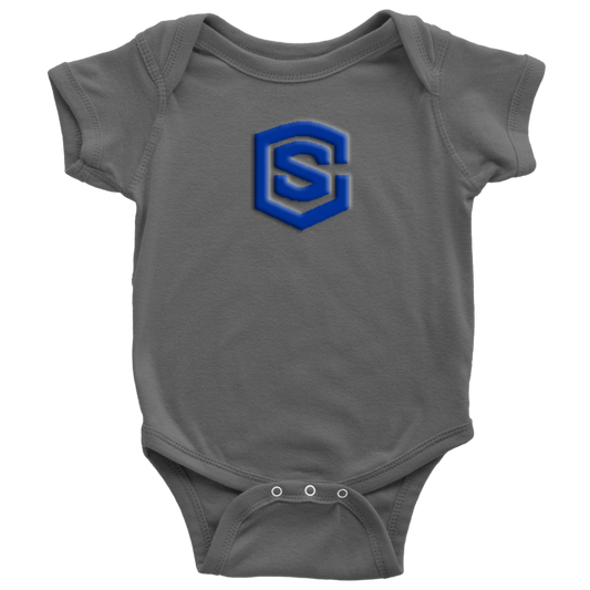 Baby Bodysuit WITH BLUE LOGO