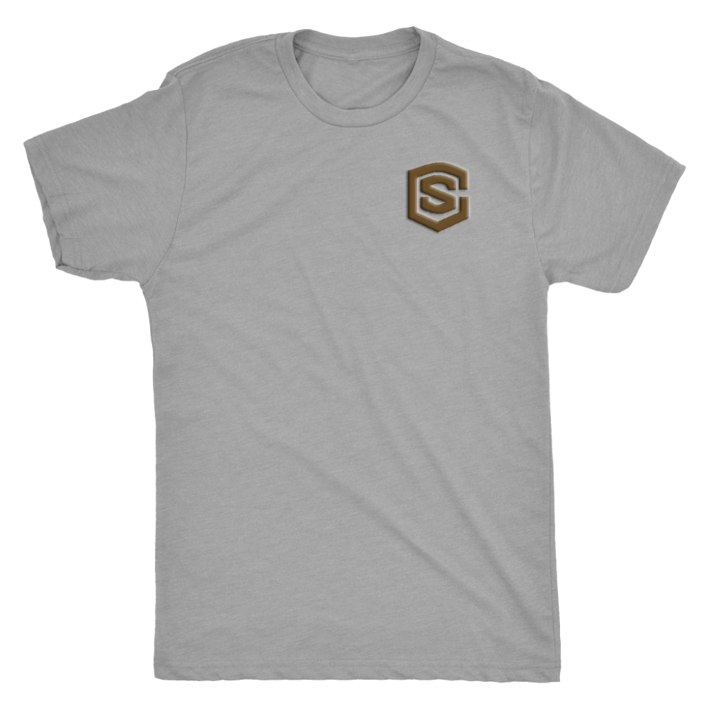 Next Level Mens Triblend WITH BROWN LOGO