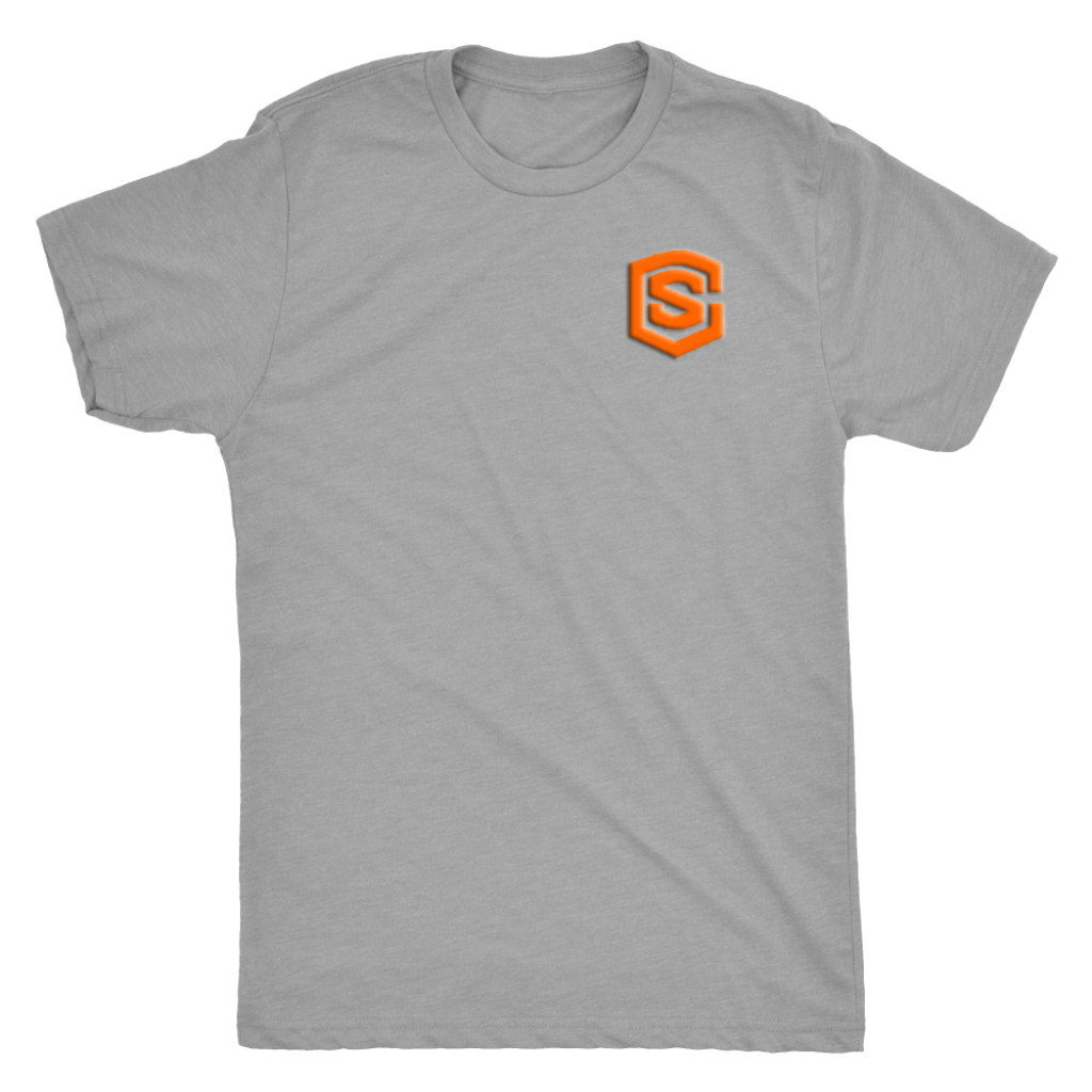 Next Level Mens Triblend WITH ORANGE LOGO