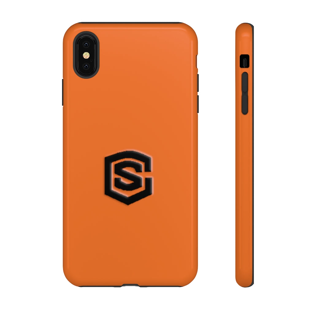 Orange Tough Cases Black Logo