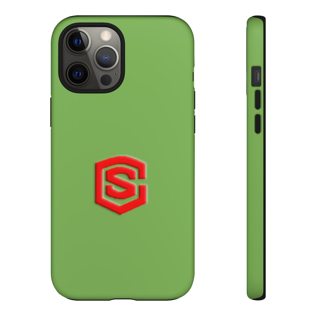 Green Tough Cases Red Logo