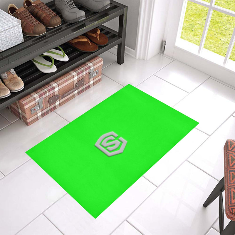 Green Doormat 24" x 16" (Sponge Material) with Silver Logo Doormat 24" x 16" (Sponge Material)