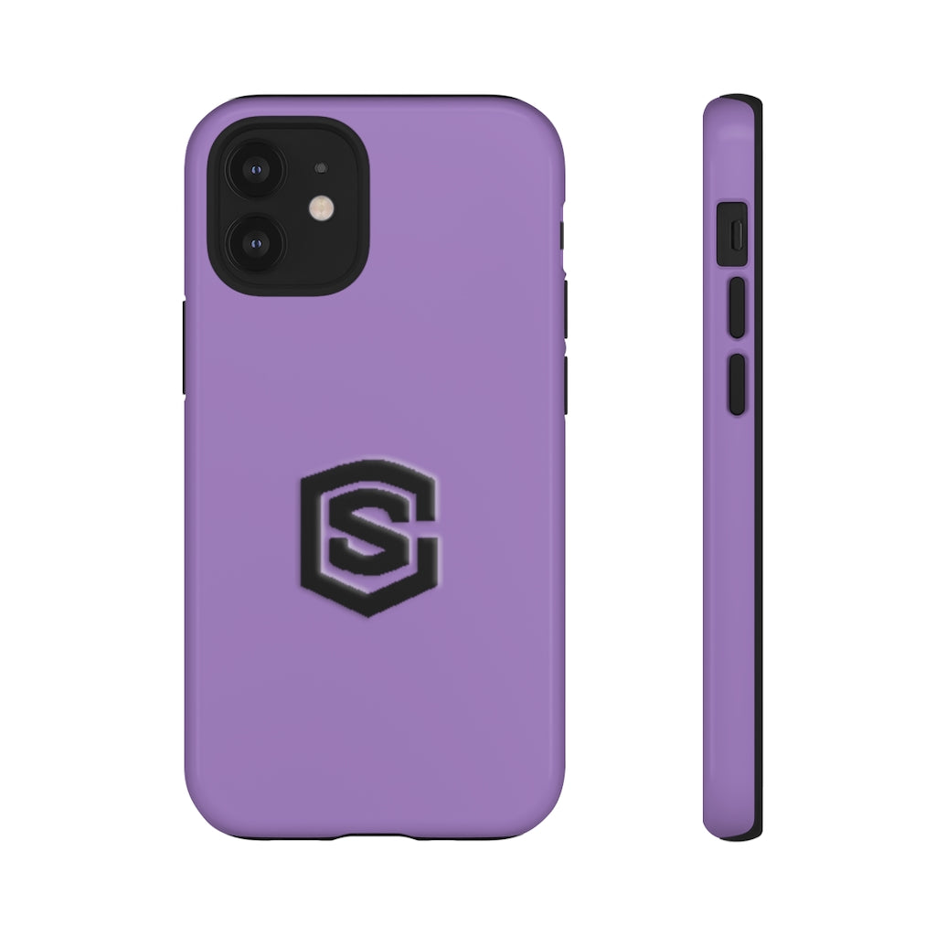Purple Tough Cases Black Logo
