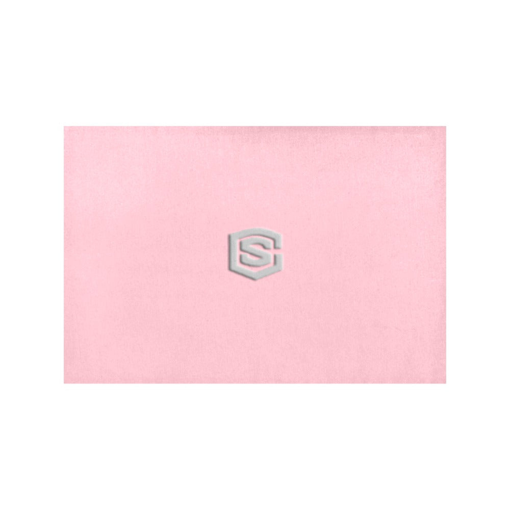 Pink Placemats 12" x 18" With Silver Logo Placemats 12" x 18" (Set of 2)