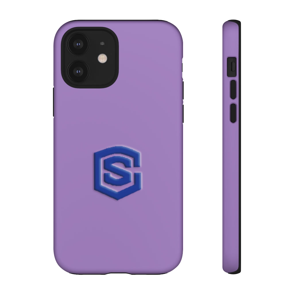Purple Tough Cases Blue Logo