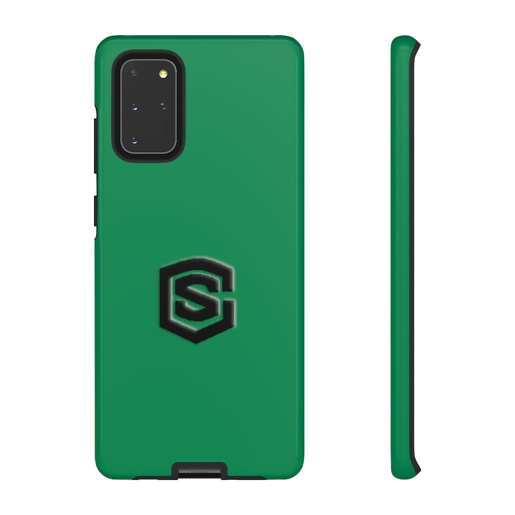 Green Tough Cases Black Logo