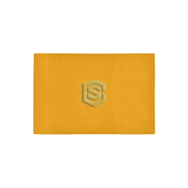 Orange Doormat 24" x 16" (Sponge Material) with Gold Logo Doormat 24" x 16" (Sponge Material)