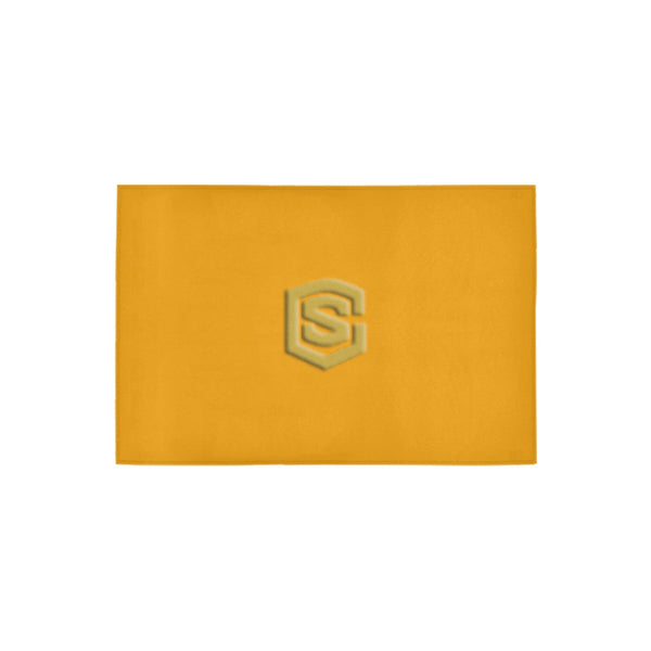 Orange Doormat 24" x 16" (Sponge Material) with Gold Logo Doormat 24" x 16" (Sponge Material)