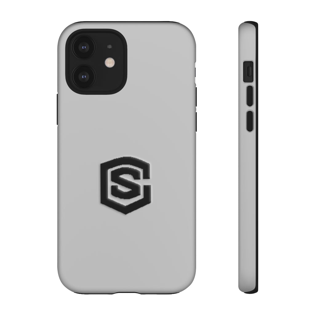 Silver Tough Cases Black Logo