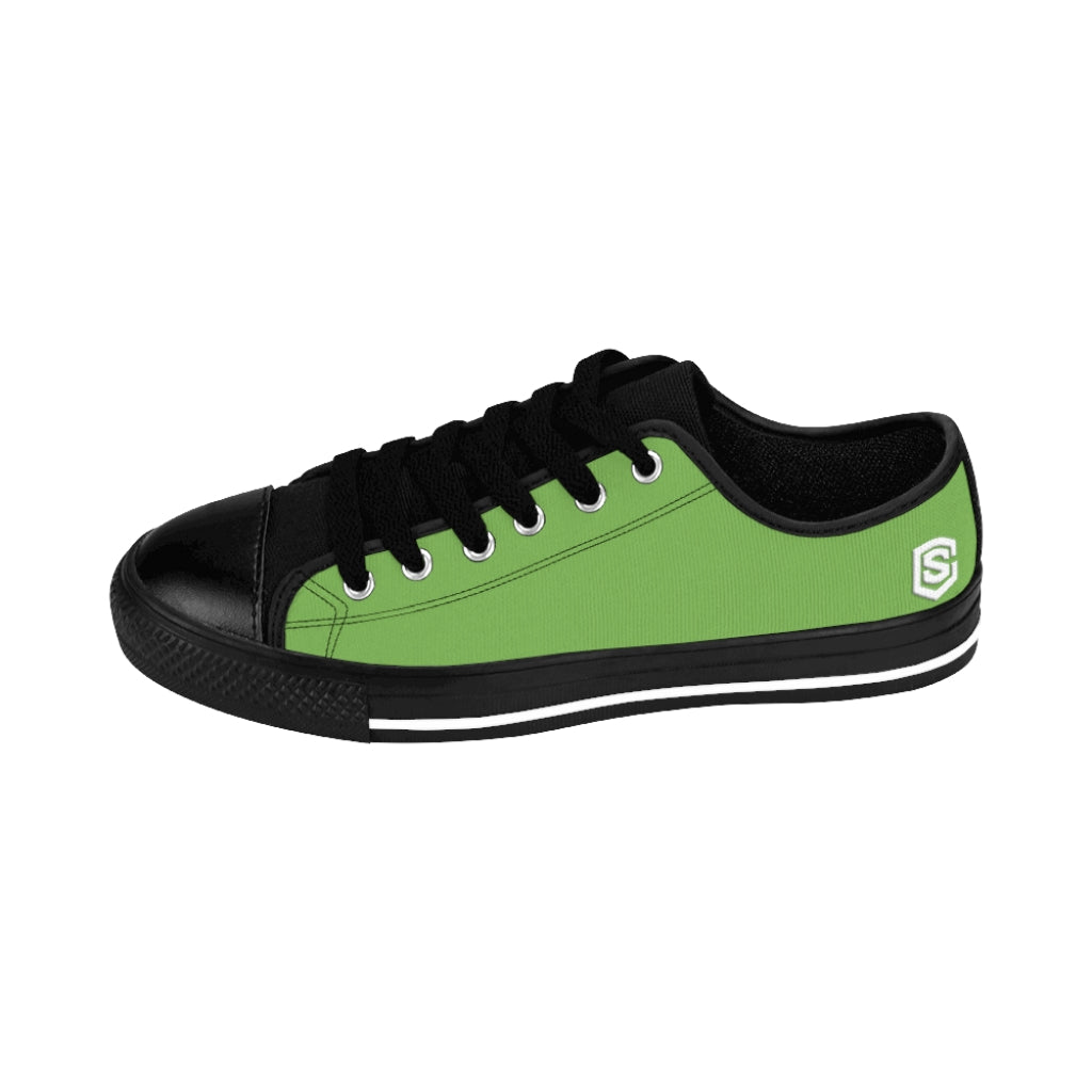 green Women's Sneakers White logo