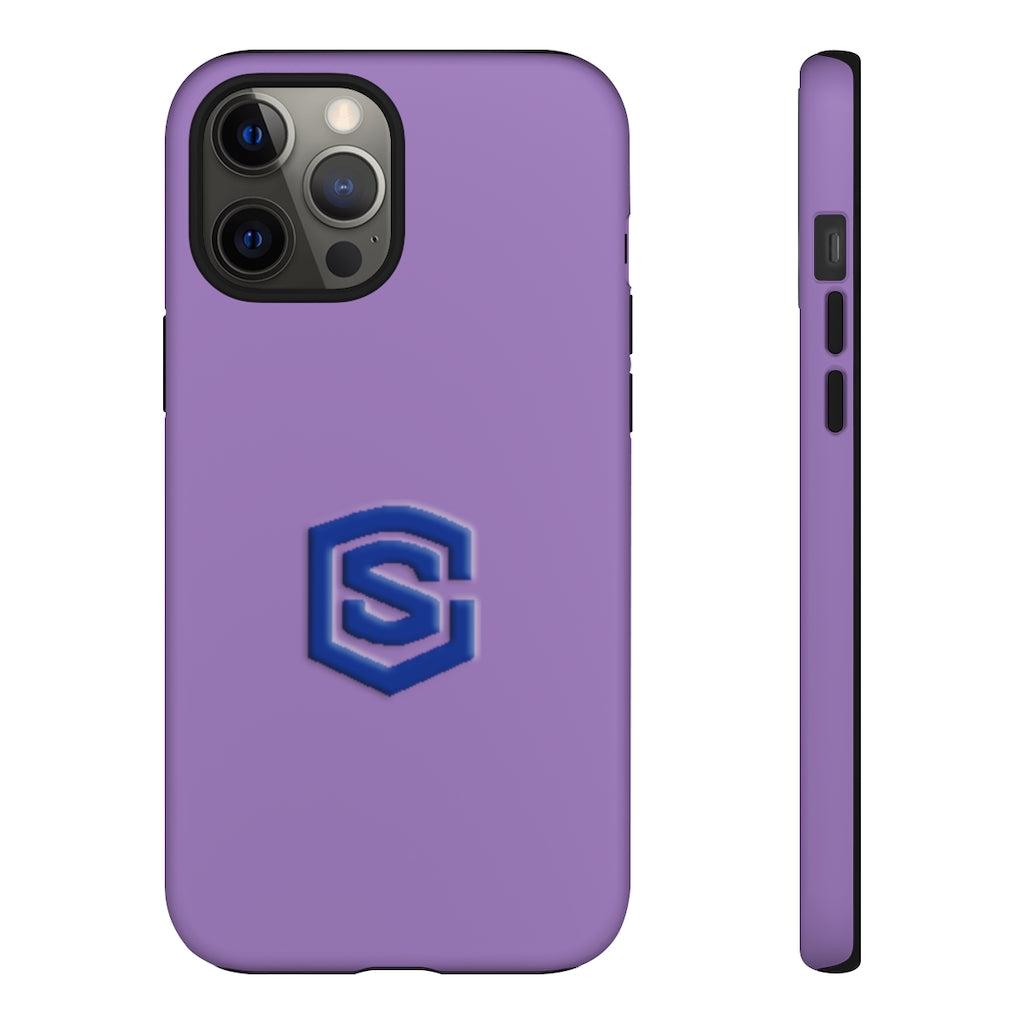 Purple Tough Cases Blue Logo