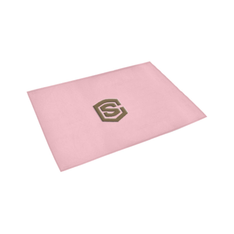 Pink Doormat 24" x 16" (Sponge Material) with Brown Logo Doormat 24" x 16" (Sponge Material)