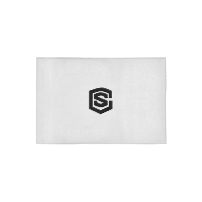 White Doormat 24" x 16" (Sponge Material) with Black Logo Doormat 24" x 16" (Sponge Material)