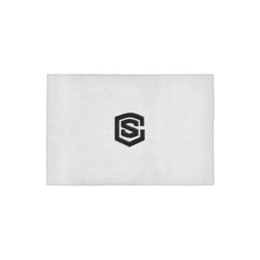 White Doormat 24" x 16" (Sponge Material) with Black Logo Doormat 24" x 16" (Sponge Material)